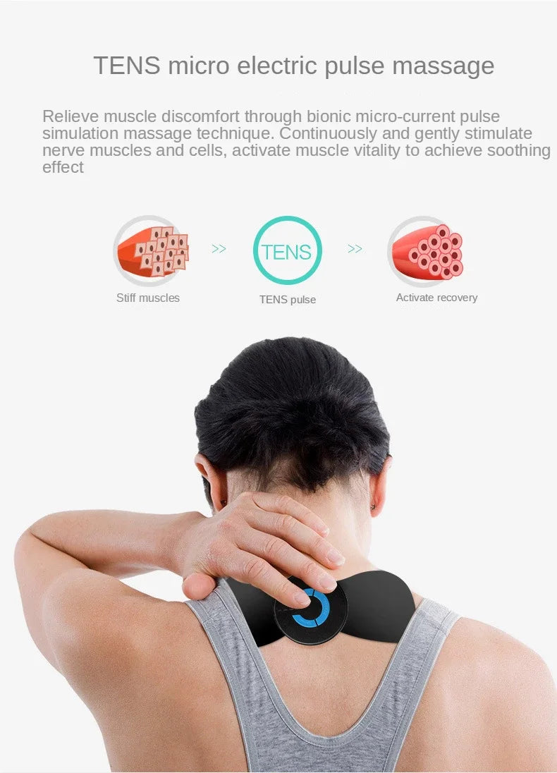 Mini Neck Massager – Rechargeable Electric Cervical Massage, Muscle Fatigue Relief