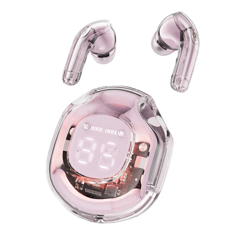 T8 WS True Wireless Earbuds – Bluetooth 5.3, Touch Control, Deep Bass & Noise Cancellation