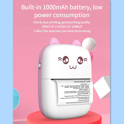 Portable Mini Thermal Printer – Bluetooth 200dpi for Labels, Photos & Memos