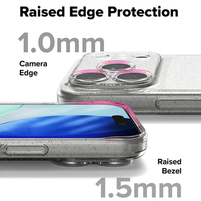 Crystal Glitter Armor – Ultra-Slim Clear Case for iPhone 17 Pro Max