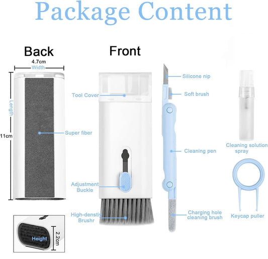 All-in-One Gadget Cleaning Kit (7-in-1) – For Keyboards, Laptops & AirPods